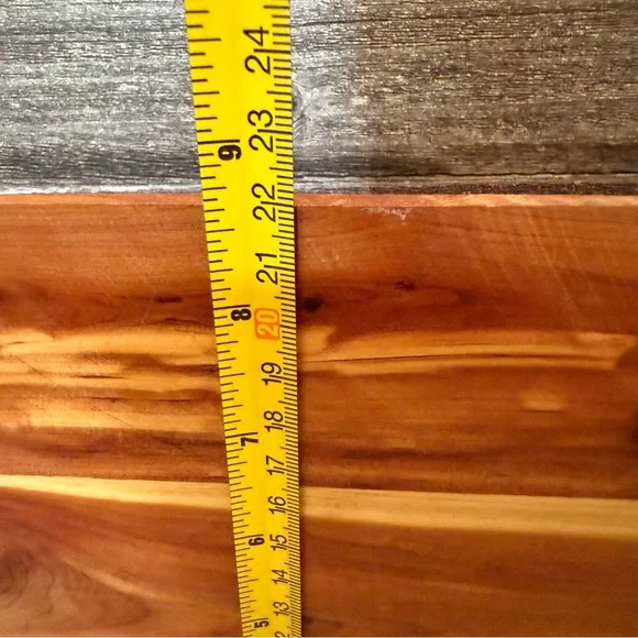 Vintage Rustic Cedar Wooden Organizer with Drawers Handcrafted 8 drawers hangs - Picture 9 of 10